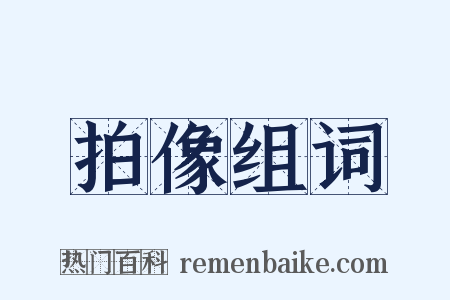 拍像组词是什么意思的图片